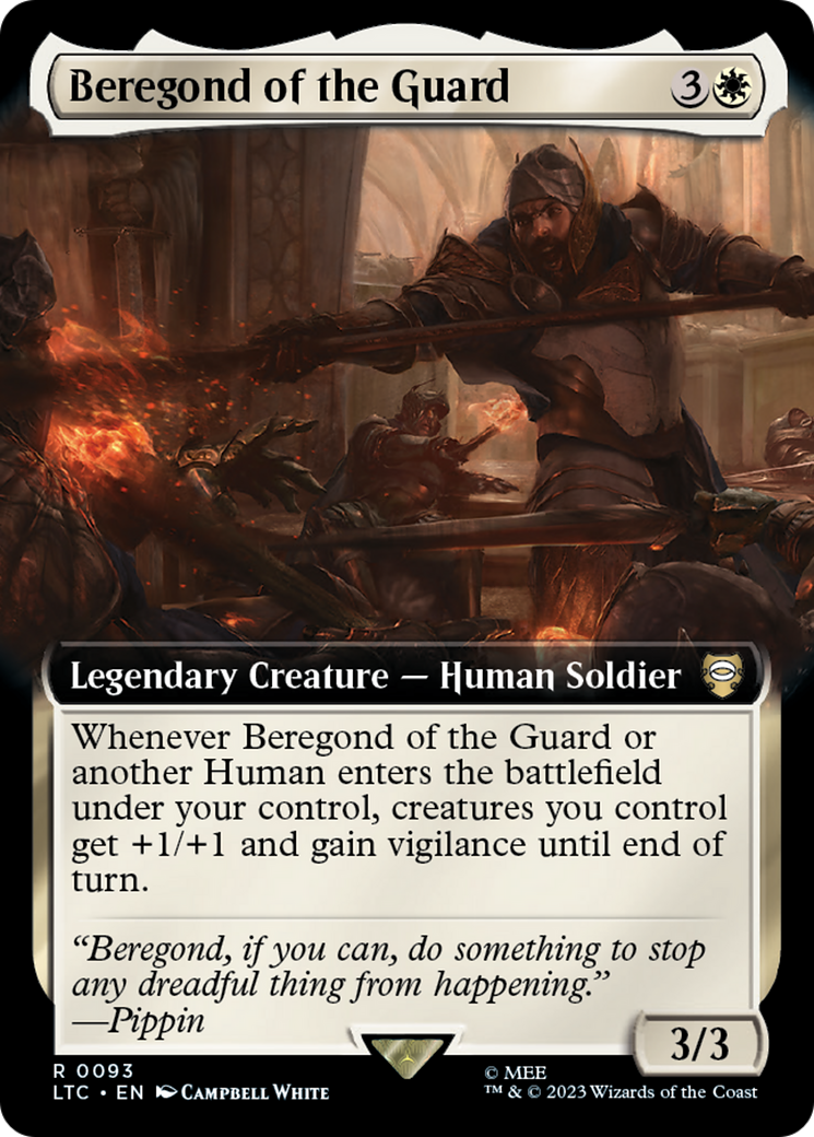 Beregond of the Guard (Extended Art) [The Lord of the Rings: Tales of Middle-Earth Commander] | Pegasus Games WI