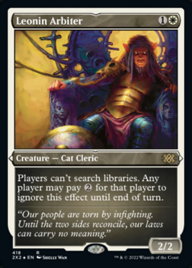 Leonin Arbiter (Foil Etched) [Double Masters 2022] | Pegasus Games WI