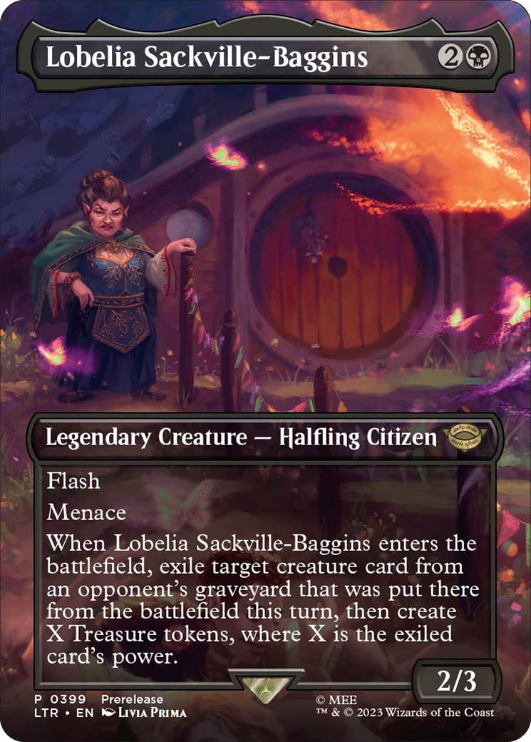 Lobelia Sackville-Baggins (Borderless Alternate Art) [The Lord of the Rings: Tales of Middle-Earth] | Pegasus Games WI