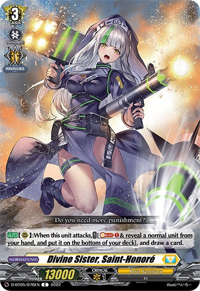 Divine Sister, Saint-Honore (D-BT05/076EN) [Triumphant Return of the Brave Heroes] | Pegasus Games WI
