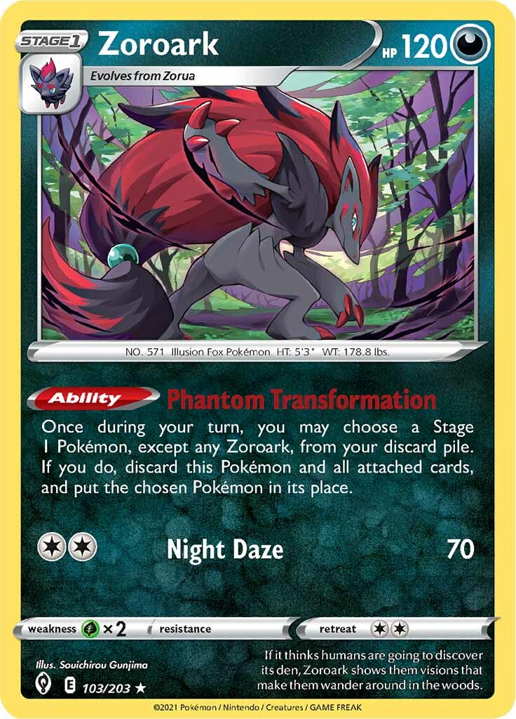 Zoroark (103/203) [Sword & Shield: Evolving Skies] | Pegasus Games WI