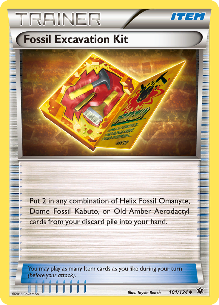 Fossil Excavation Kit (101/124) [XY: Fates Collide] | Pegasus Games WI
