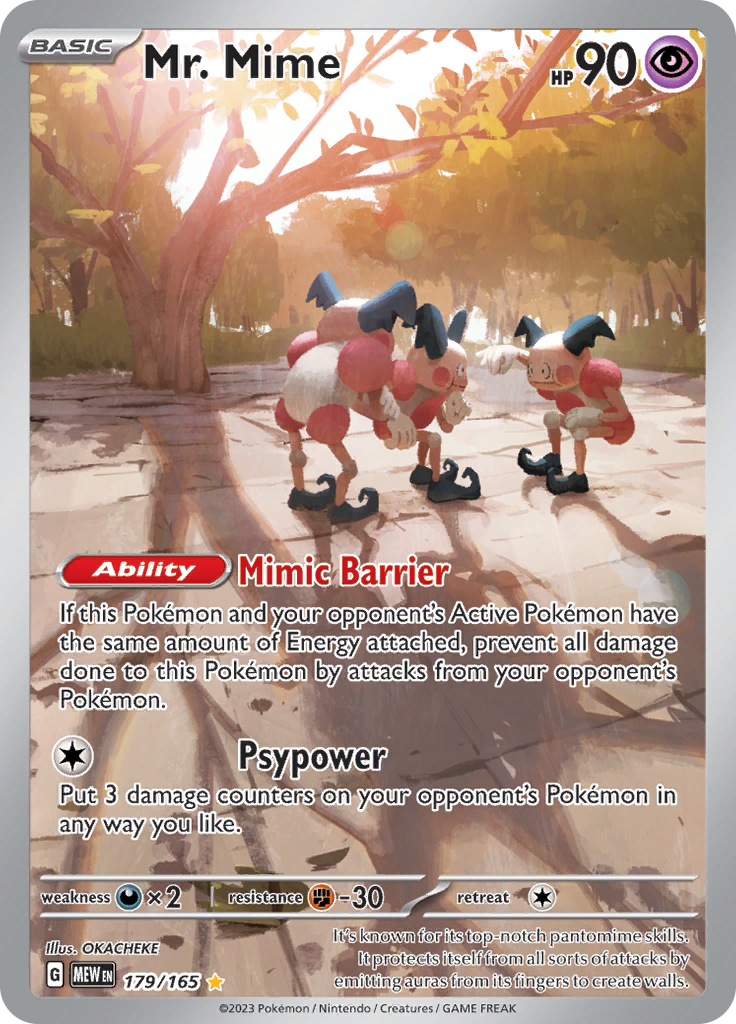 Mr. Mime (179/165) [Scarlet & Violet 151] | Pegasus Games WI