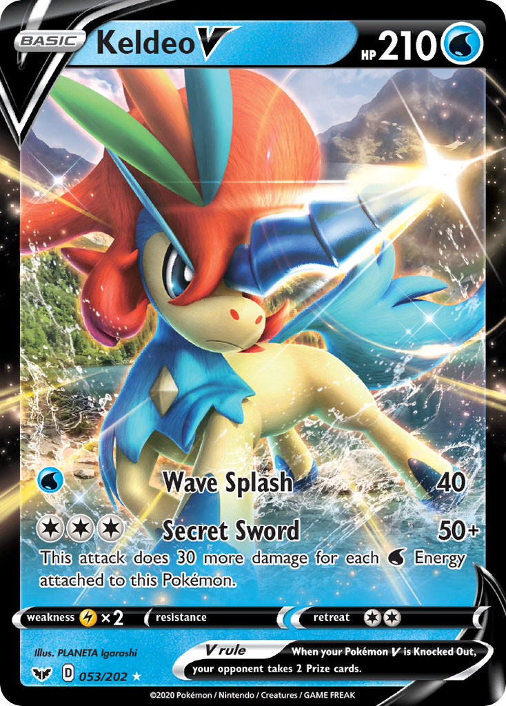 Keldeo V (053/202) [Sword & Shield: Base Set] | Pegasus Games WI