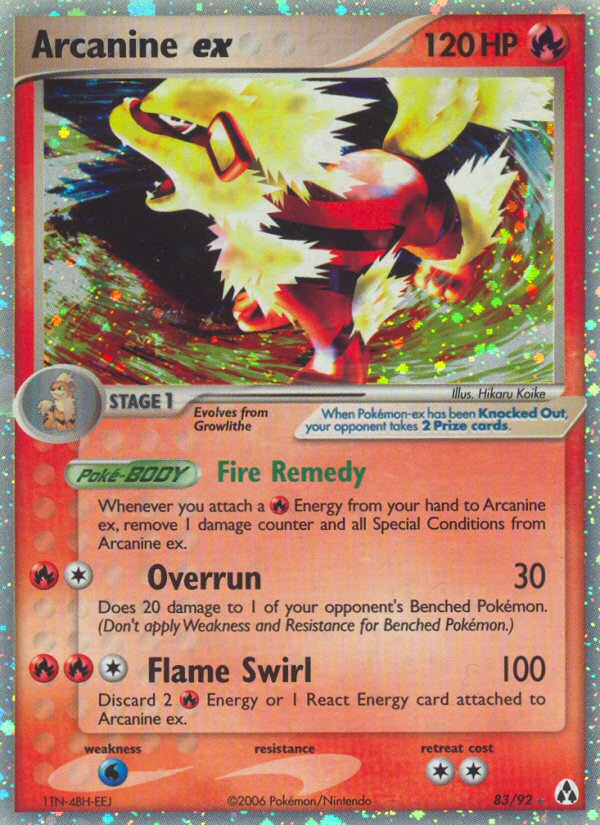 Arcanine ex (83/92) [EX: Legend Maker] | Pegasus Games WI