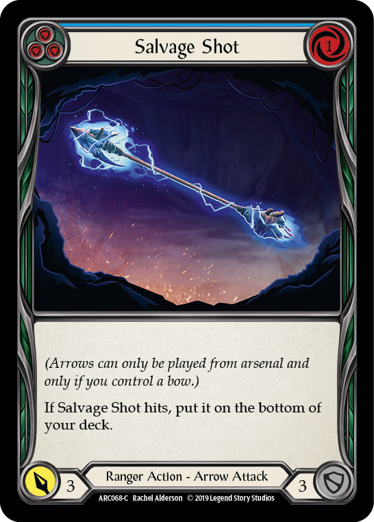 Salvage Shot (Blue) [ARC068-C] (Arcane Rising)  1st Edition Rainbow Foil | Pegasus Games WI