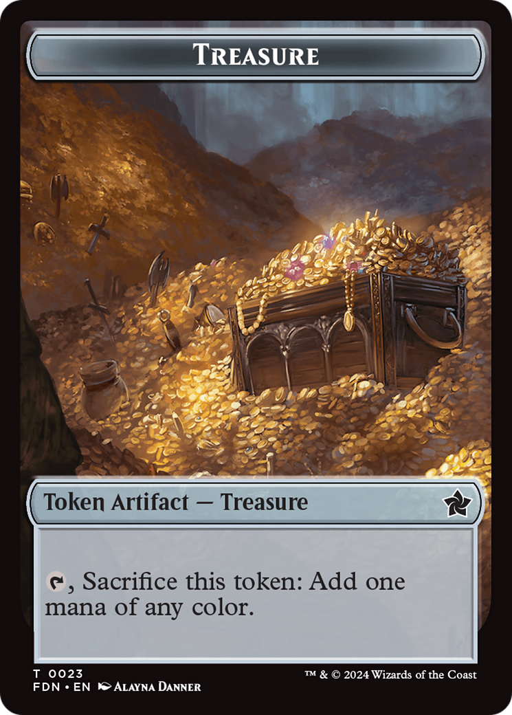 Food // Treasure Double-Sided Token [Foundations Tokens] | Pegasus Games WI