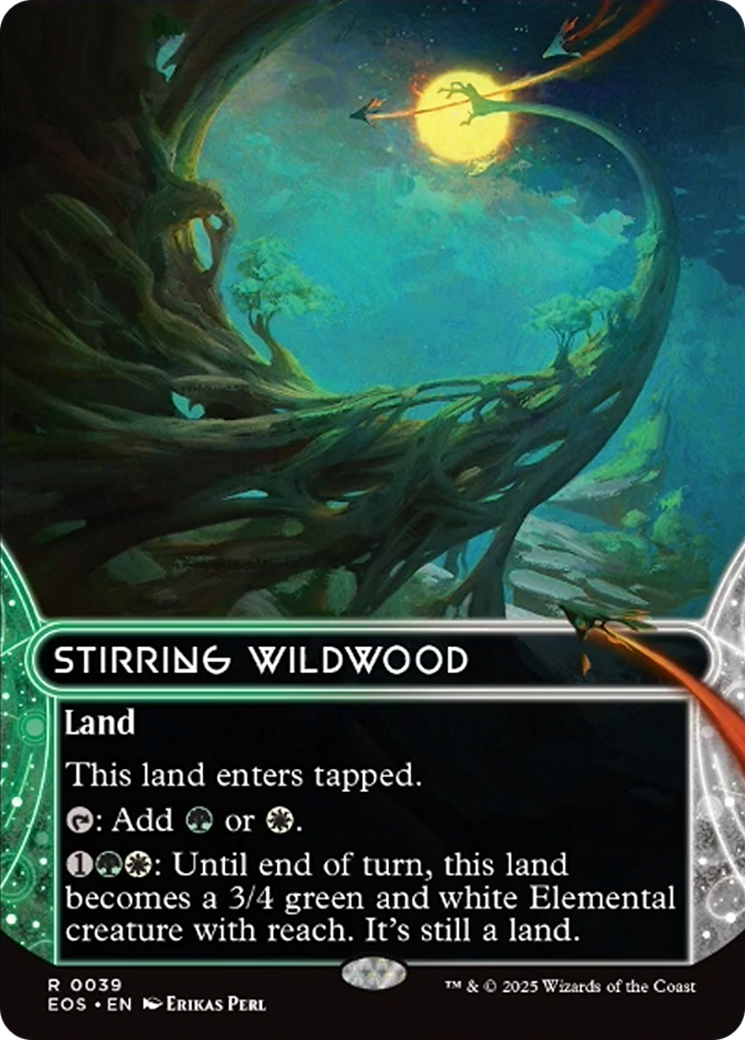 Stirring Wildwood (0039) (Borderless) [Edge of Eternities: Stellar Sights] | Pegasus Games WI