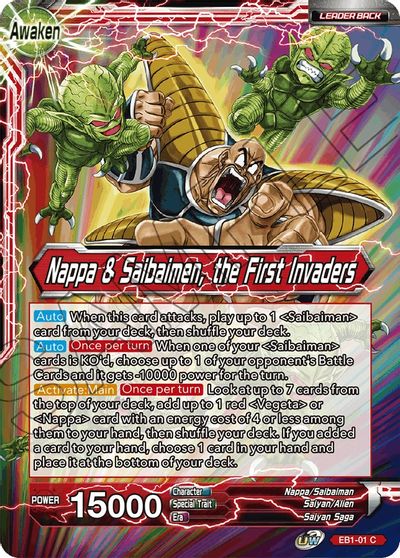 Nappa // Nappa & Saibaimen, the First Invaders (EB1-01) [Battle Evolution Booster] | Pegasus Games WI