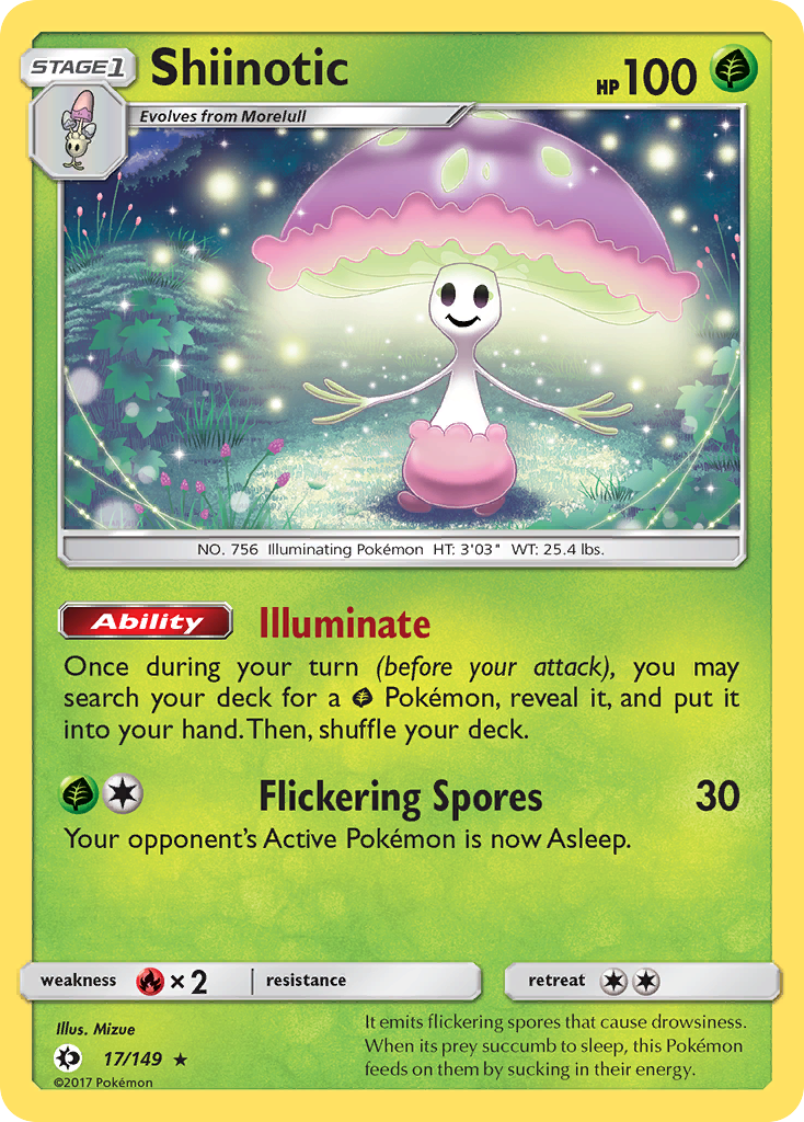 Shiinotic (17/149) [Sun & Moon: Base Set] | Pegasus Games WI
