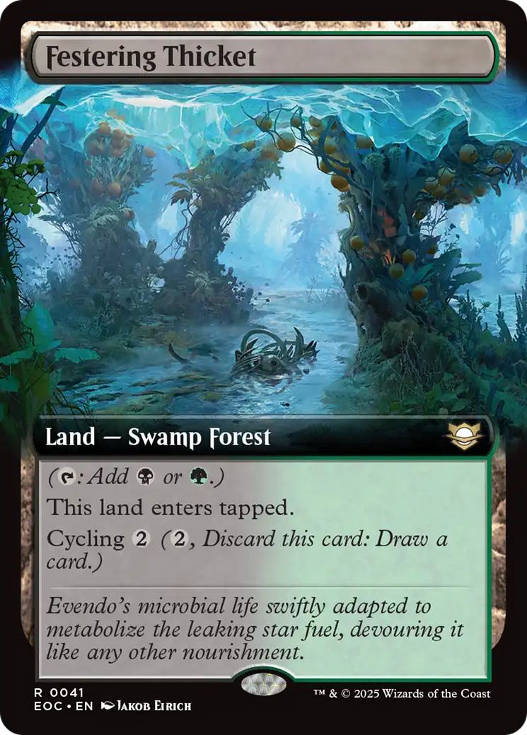 Festering Thicket (Extended Art) [Edge of Eternities Commander] | Pegasus Games WI