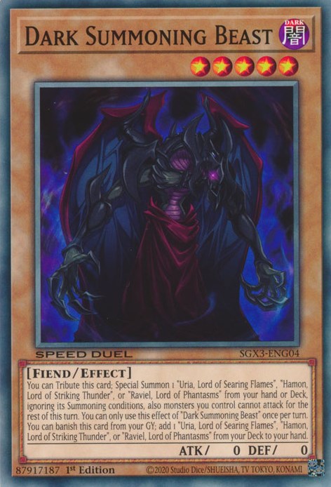 Dark Summoning Beast [SGX3-ENG04] Common | Pegasus Games WI