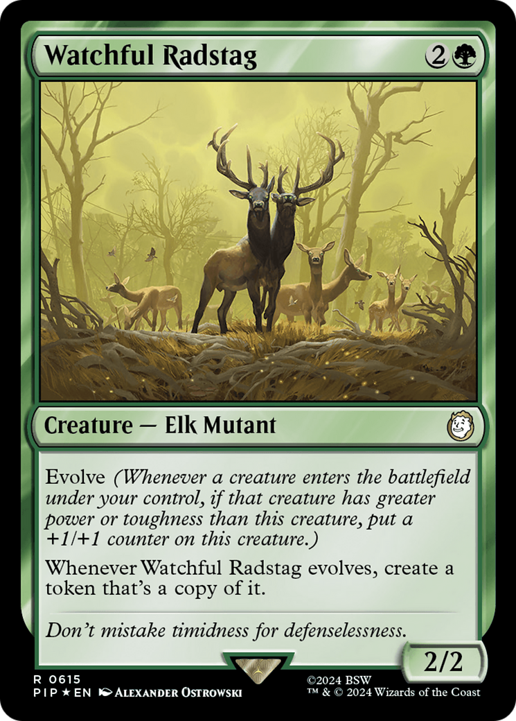 Watchful Radstag (Surge Foil) [Fallout] | Pegasus Games WI