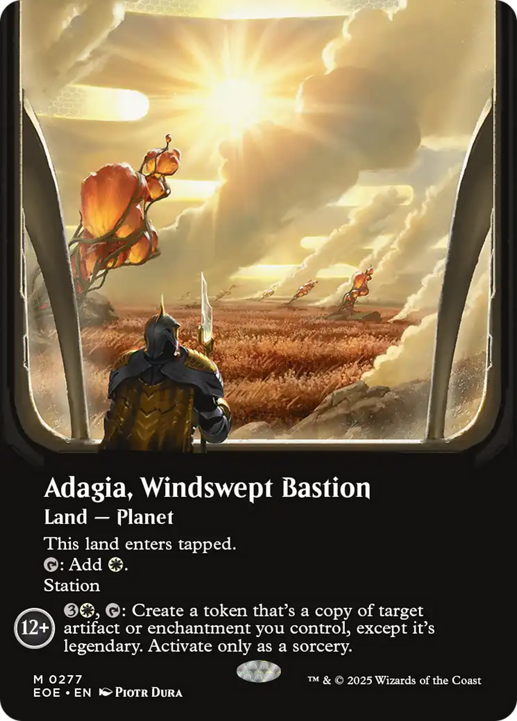 Adagia, Windswept Bastion (Borderless) [Edge of Eternities] | Pegasus Games WI