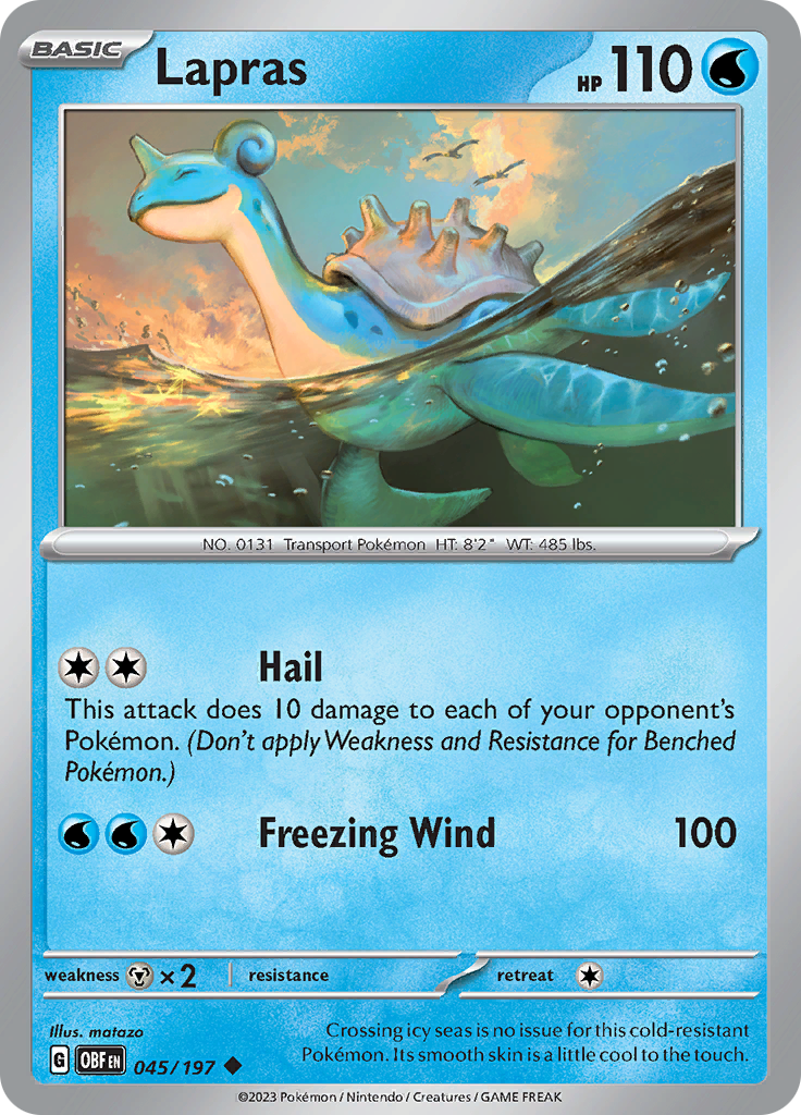 Lapras (045/197) [Scarlet & Violet: Obsidian Flames] | Pegasus Games WI