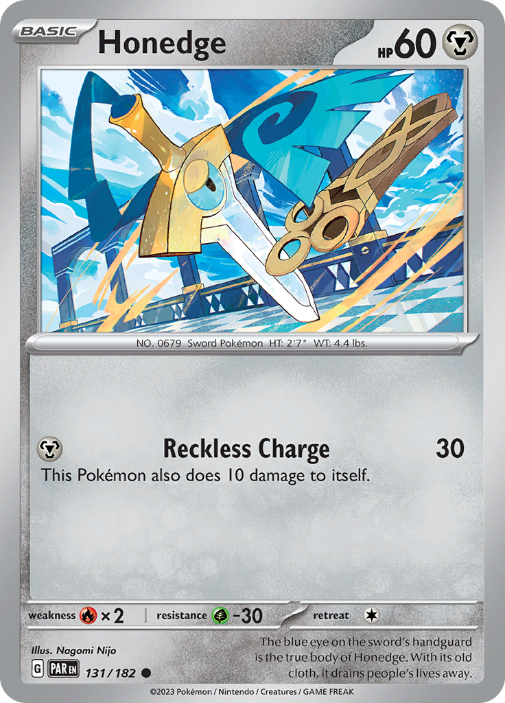 Honedge (131/182) [Scarlet & Violet: Paradox Rift] | Pegasus Games WI