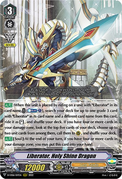 Liberator, Holy Shine Dragon (D-VS06/017EN) [V Clan Collection Vol.6] | Pegasus Games WI