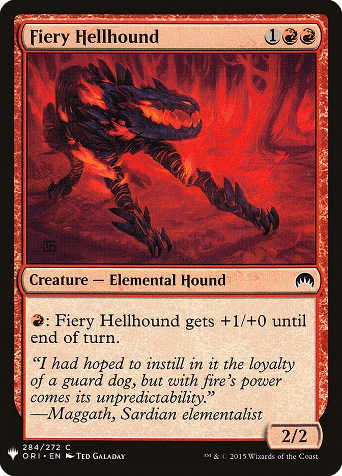 Fiery Hellhound [Mystery Booster] | Pegasus Games WI