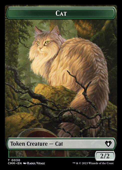 Eldrazi // Cat (0030) Double-Sided Token [Commander Masters Tokens] | Pegasus Games WI