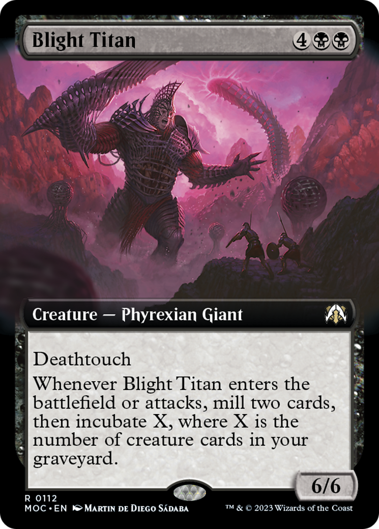 Blight Titan (Extended Art) [March of the Machine Commander] | Pegasus Games WI