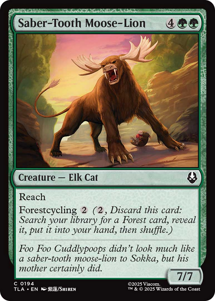 Saber-Tooth Moose-Lion [Avatar: The Last Airbender] | Pegasus Games WI