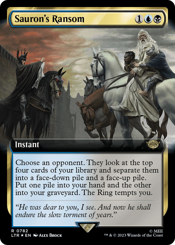 Sauron's Ransom (Extended Art) (Surge Foil) [The Lord of the Rings: Tales of Middle-Earth] | Pegasus Games WI