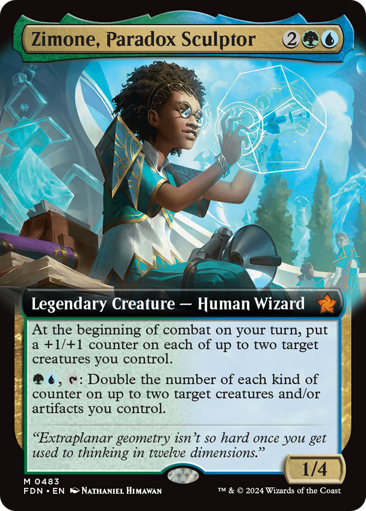 Zimone, Paradox Sculptor (Extended Art) [Foundations] | Pegasus Games WI