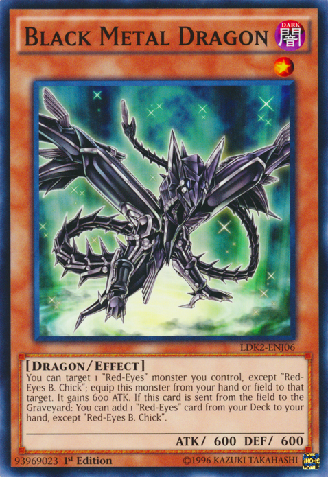 Black Metal Dragon [LDK2-ENJ06] Common | Pegasus Games WI