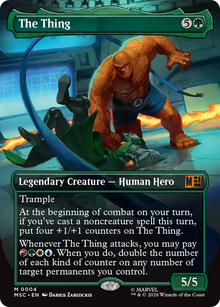 The Thing (Borderless) [Marvel Super Heroes Commander] | Pegasus Games WI
