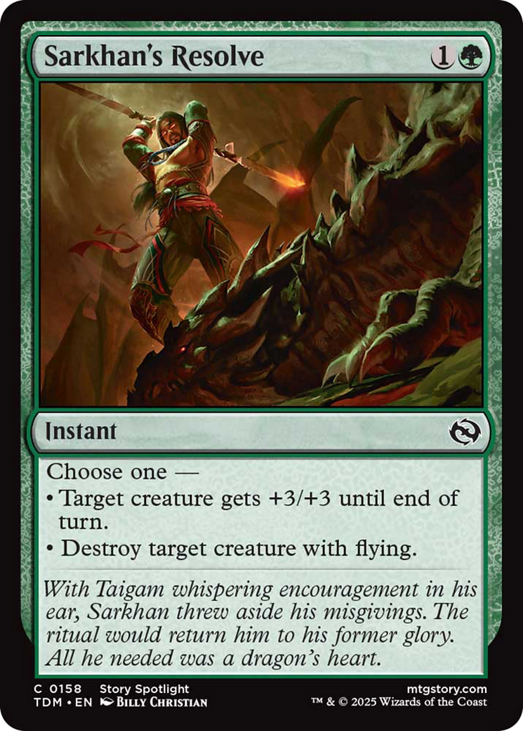 Sarkhan's Resolve [Tarkir: Dragonstorm] | Pegasus Games WI