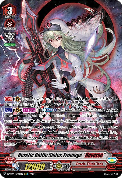 Heretic Battle Sister, Fromage "Reverse" (D-VS05/SP02EN) [V Clan Collection Vol.5] | Pegasus Games WI