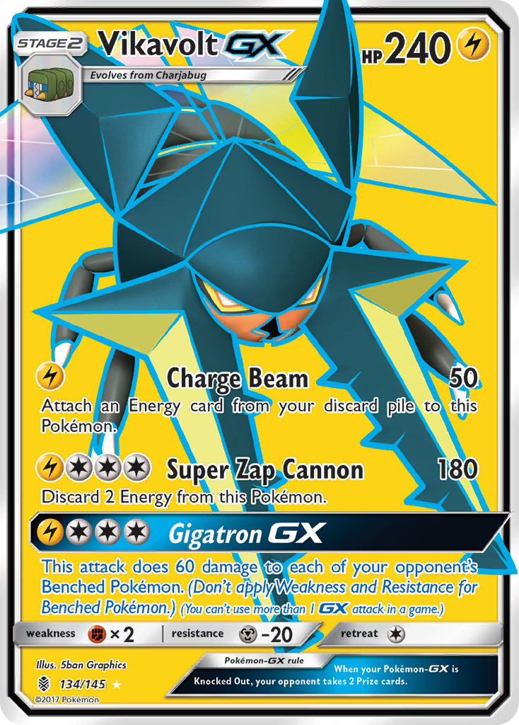 Vikavolt GX (134/145) [Sun & Moon: Guardians Rising] | Pegasus Games WI