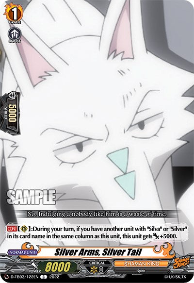 Silver Arms, Silver Tail (D-TB03/122EN) [Shaman King] | Pegasus Games WI