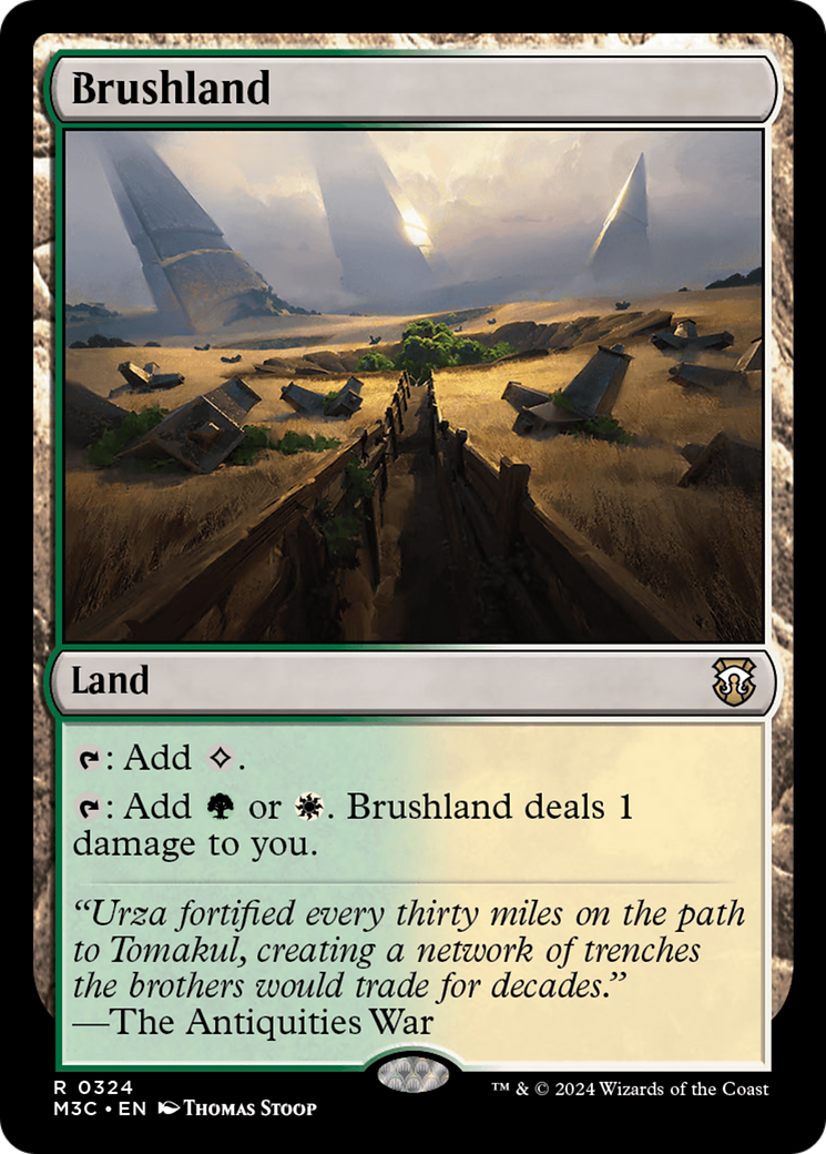 Brushland (Ripple Foil) [Modern Horizons 3 Commander] | Pegasus Games WI