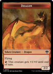 Servo // Dragon (0020) Double-Sided Token [Commander Masters Tokens] | Pegasus Games WI