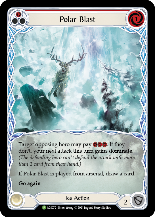 Polar Blast (Red) [LGS072] (Promo)  Rainbow Foil | Pegasus Games WI