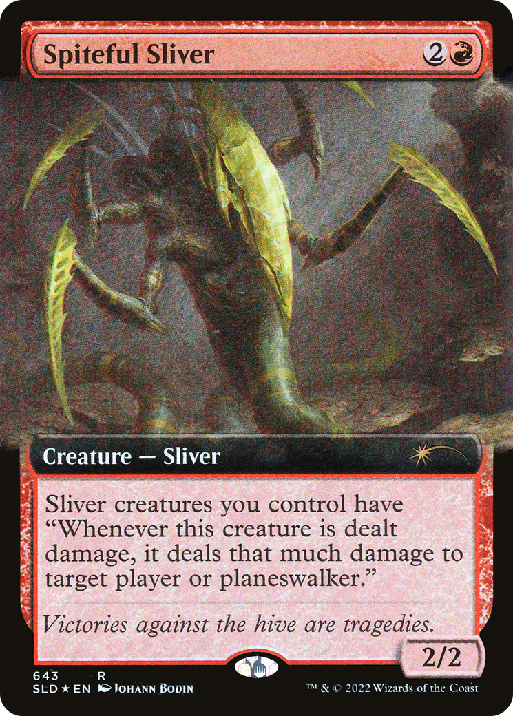 Spiteful Sliver (Extended Art) [Secret Lair Drop Promos] | Pegasus Games WI