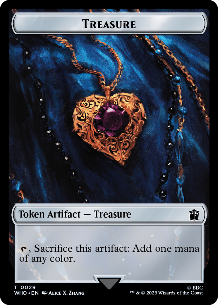 Warrior // Treasure (0029) Double-Sided Token [Doctor Who Tokens] | Pegasus Games WI