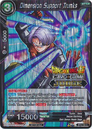 Dimension Support Trunks (BT4-102) [Judge Promotion Cards] | Pegasus Games WI