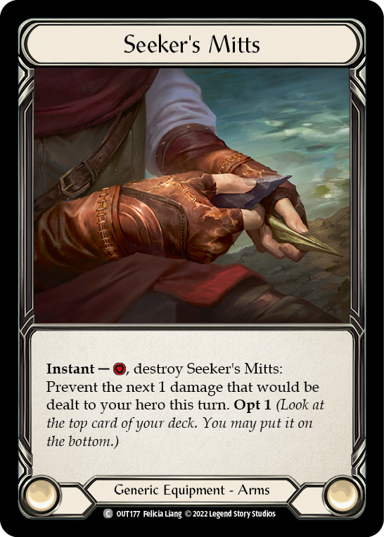 Seeker's Mitts [OUT177] (Outsiders)  Rainbow Foil | Pegasus Games WI