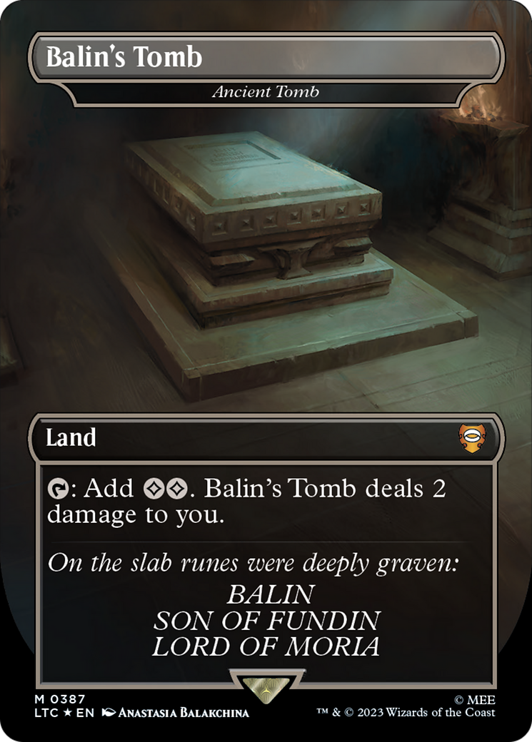 Balin's Tomb - Ancient Tomb (Surge Foil Realms and Relics) [The Lord of the Rings: Tales of Middle-Earth Commander] | Pegasus Games WI