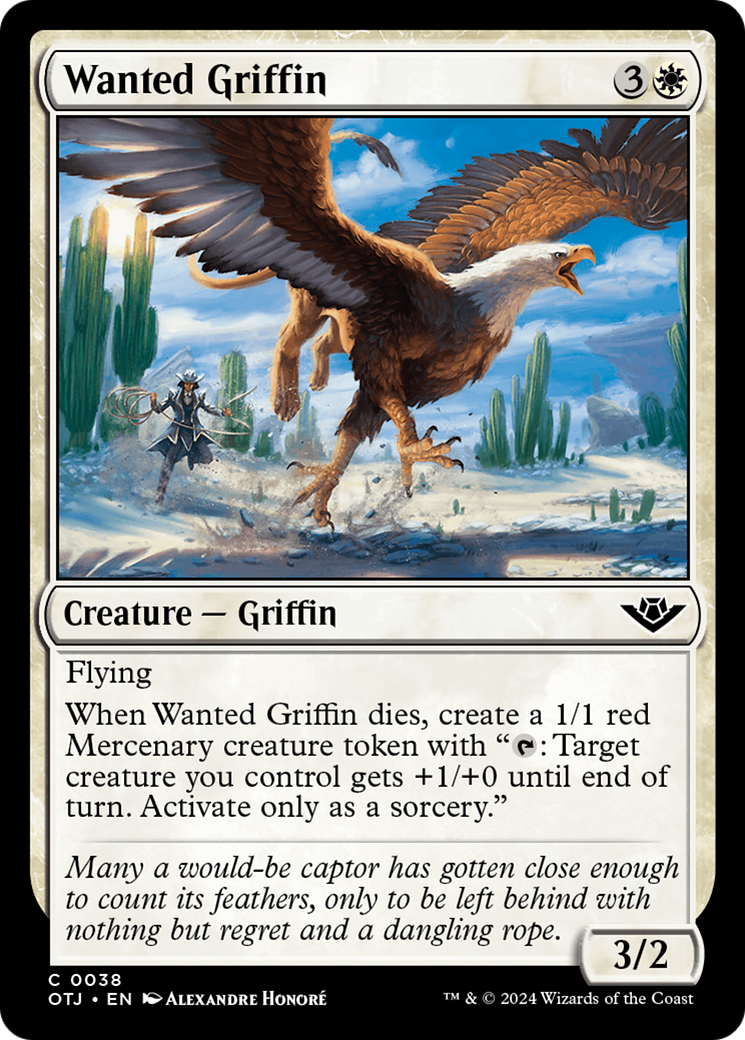 Wanted Griffin [Outlaws of Thunder Junction] | Pegasus Games WI