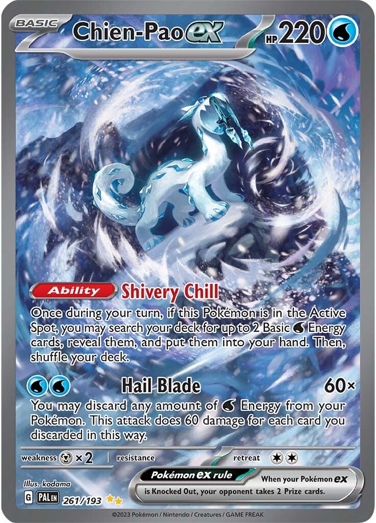 Chien-Pao ex (261/193) [Scarlet & Violet: Paldea Evolved] | Pegasus Games WI