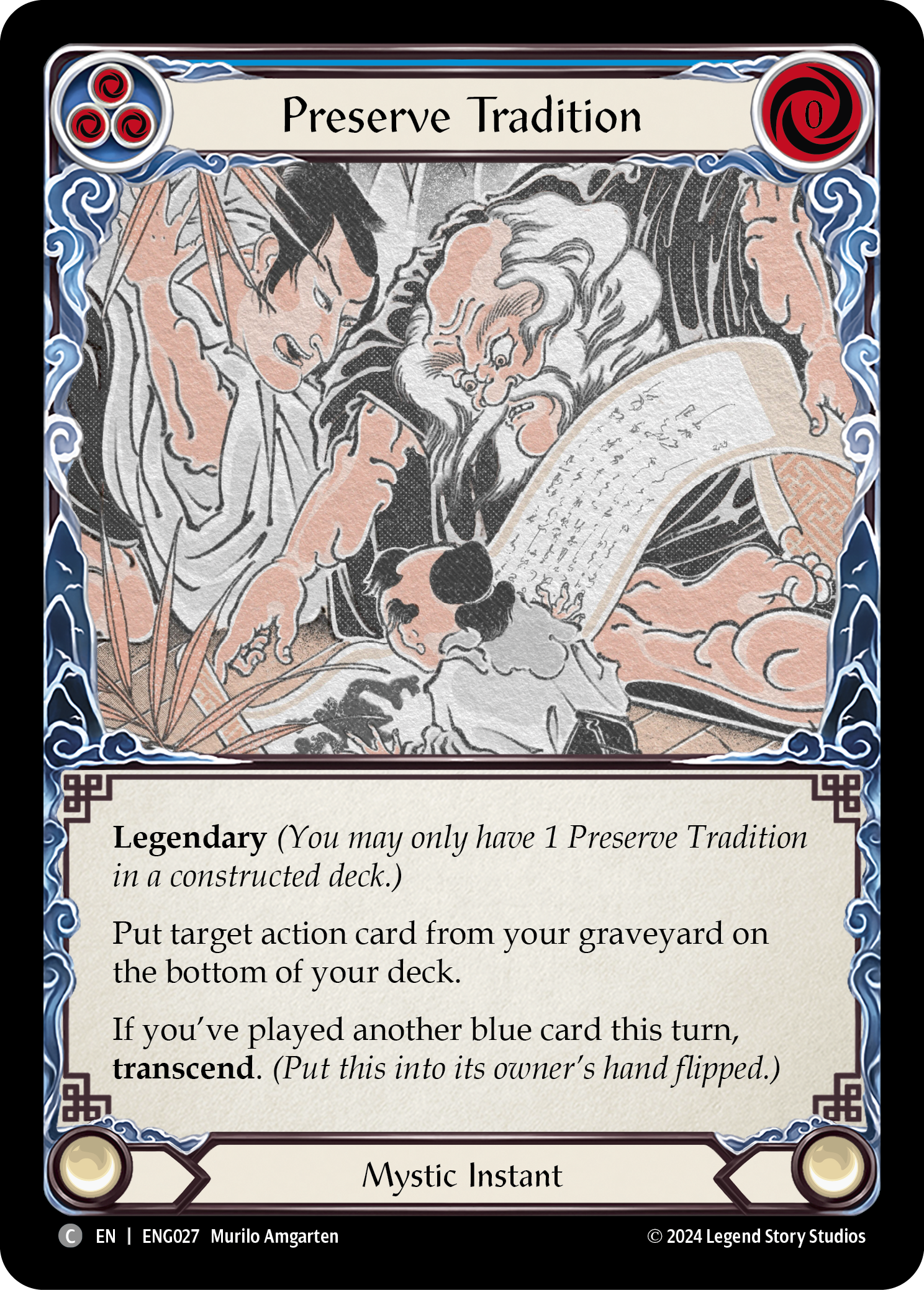 Preserve Tradition [ENG027] (Part the Mistveil Enigma Blitz Deck) | Pegasus Games WI