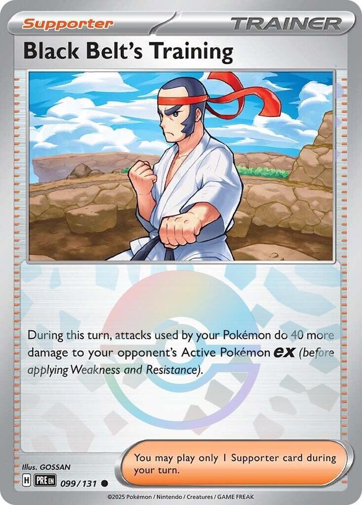 Black Belt's Training (099/131) (Poke Ball Pattern) [Scarlet & Violet: Prismatic Evolutions] | Pegasus Games WI