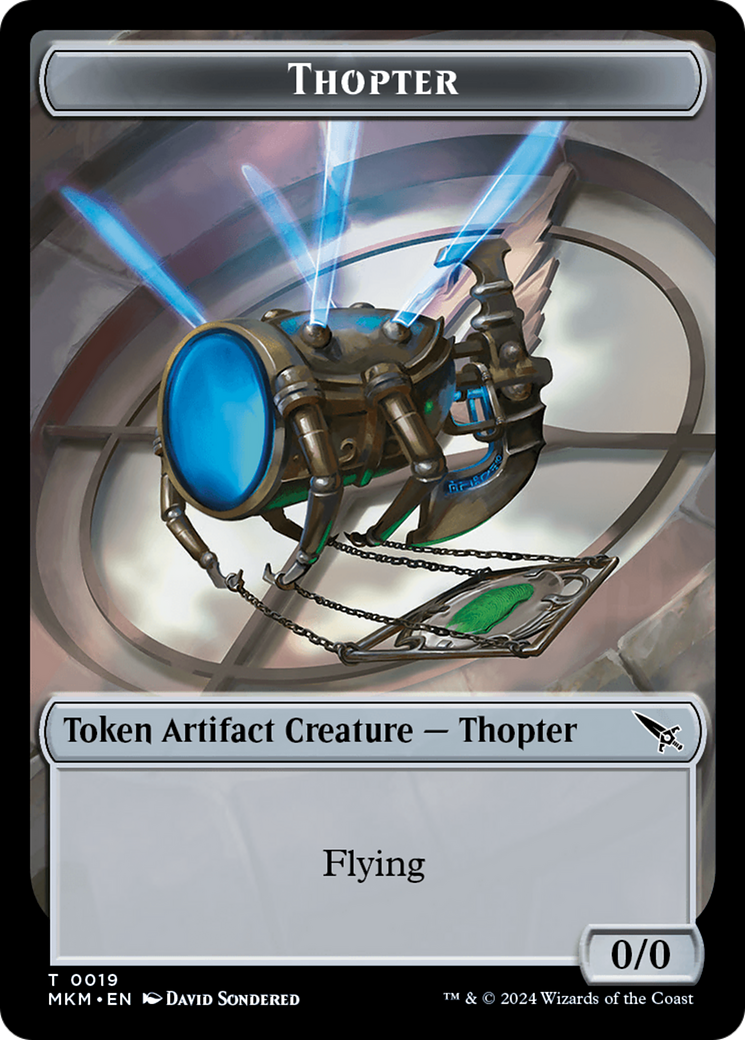 Thopter Token (0019) [Murders at Karlov Manor Tokens] | Pegasus Games WI