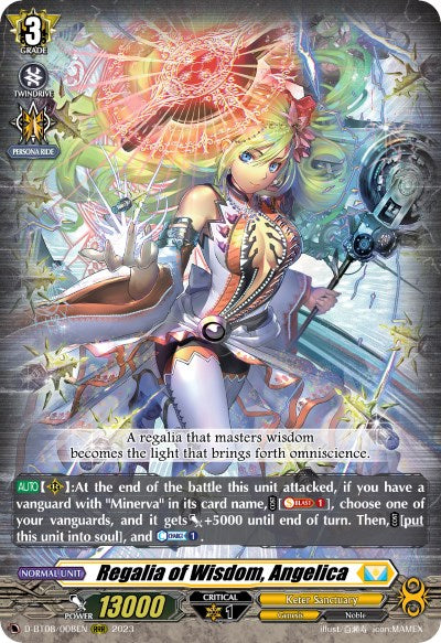 Regalia of Wisdom, Angelica (D-BT08/008EN) [Minerva Rising] | Pegasus Games WI