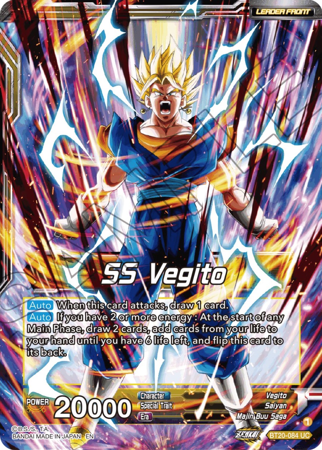 SS Vegito // Son Goku & Vegeta, Path to Victory (BT20-084) [Power Absorbed] | Pegasus Games WI
