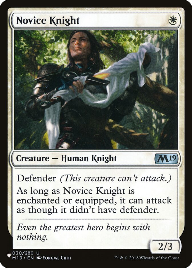 Novice Knight [The List] | Pegasus Games WI