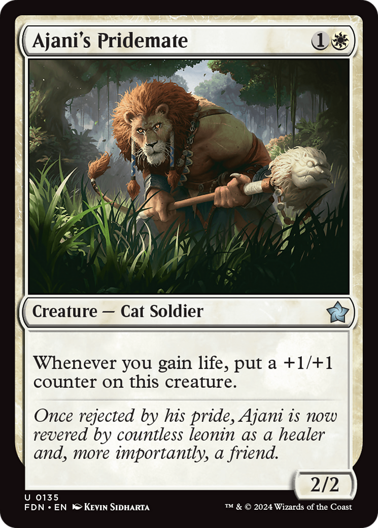 Ajani's Pridemate [Foundations] | Pegasus Games WI